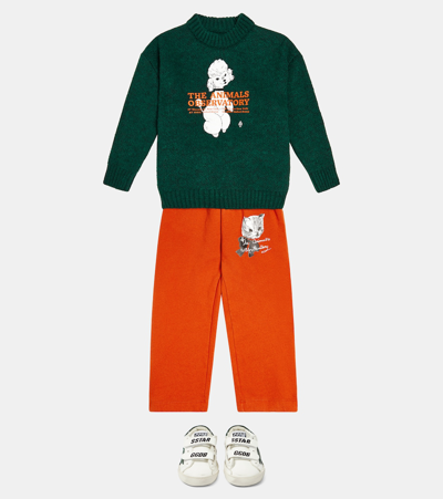 The Animals Observatory Bull Knit Sweater In Green