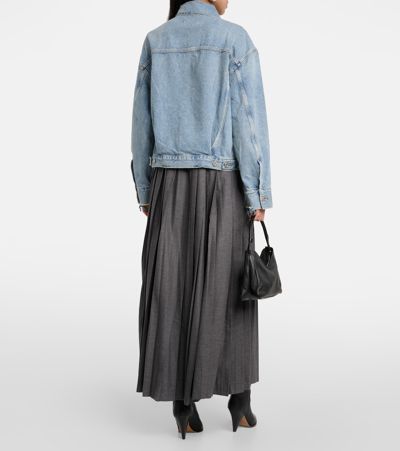 Shop Agolde Martika Denim Jacket In Blue