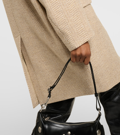 Isabel Marant Étoile Limiza Checked Wool Coat In Brown