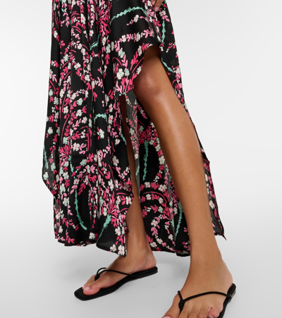 Poupette St Barth Mabelle Printed Maxi Dress In Black