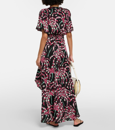 Poupette St Barth Mabelle Printed Maxi Dress In Black