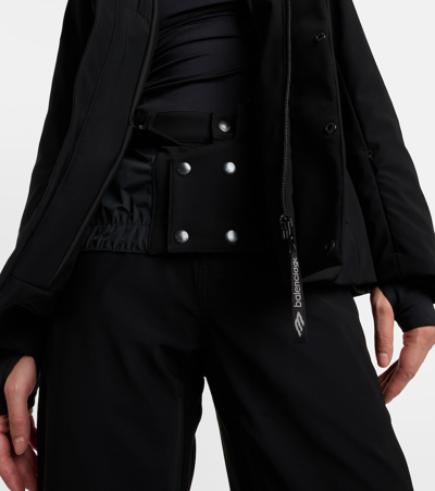 Balenciaga Women 3b Sports Icon Ski Hourglass Parka In Black