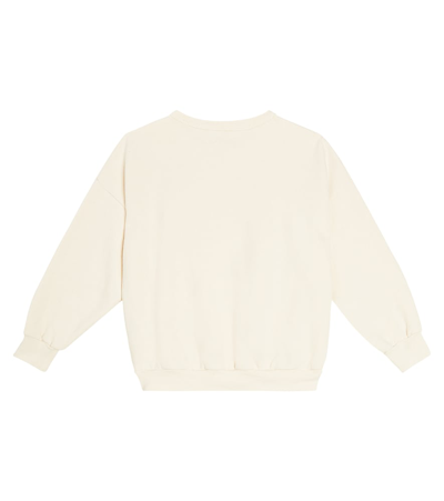 The Animals Observatory Big Bear Printed Cotton Sweatshirt In White
