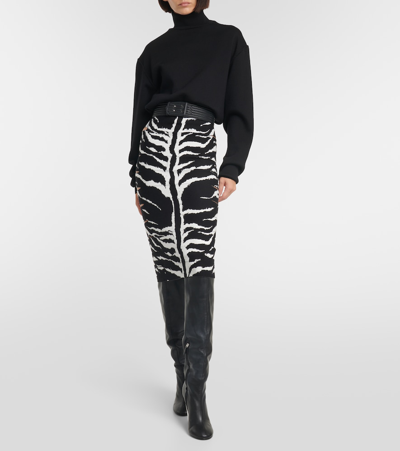 Alaïa Leather Knee-high Boots In Black