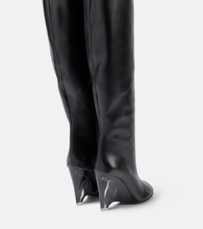 Alaïa Leather Knee-high Boots In Black