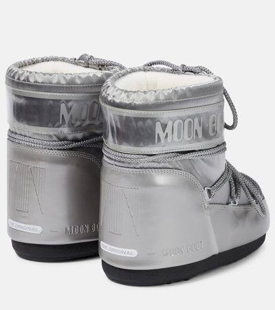 Moon Boot Icon Glance Low Snow Boots In Silver
