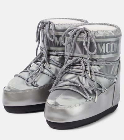 Moon Boot Icon Glance Low Snow Boots In Silver