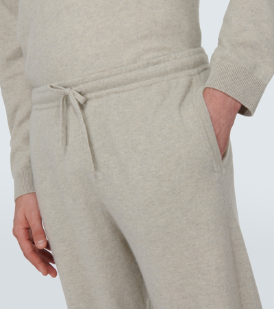 Shop Le Kasha Balim Cashmere Sweatpants In Neutrals