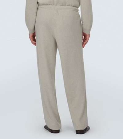 Shop Le Kasha Balim Cashmere Sweatpants In Neutrals