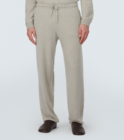 Shop Le Kasha Balim Cashmere Sweatpants In Neutrals