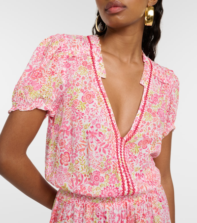 Poupette St Barth Bibi Floral Minidress In Multicoloured