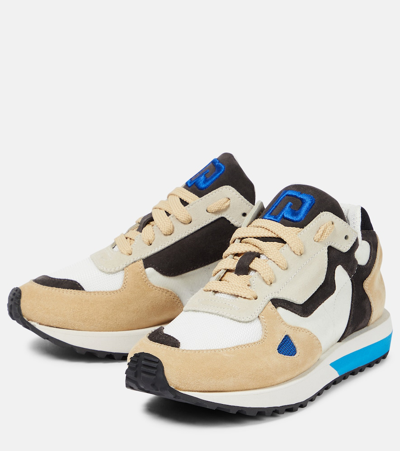 Rabanne Leather Sneakers In Neutrals