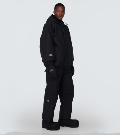 Shop Balenciaga 3b Sports Icon Ski Jacket In Black