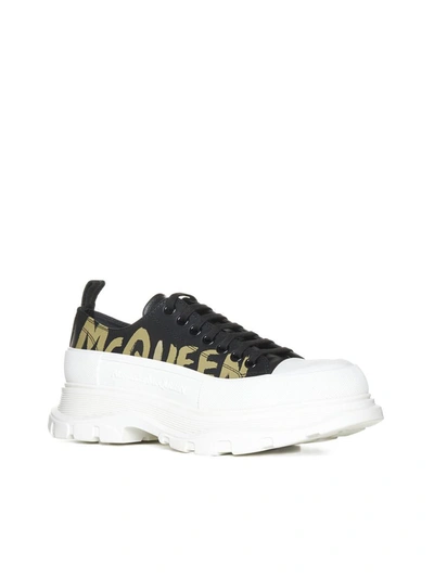 Shop Alexander Mcqueen Sneakers In Blk/of.wh/pale Khaki
