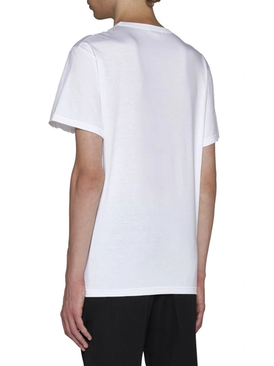Shop Alexander Mcqueen T-shirts And Polos In White / Black-calf /