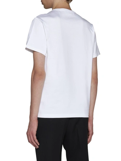 Shop Alexander Mcqueen T-shirts And Polos In White / Black