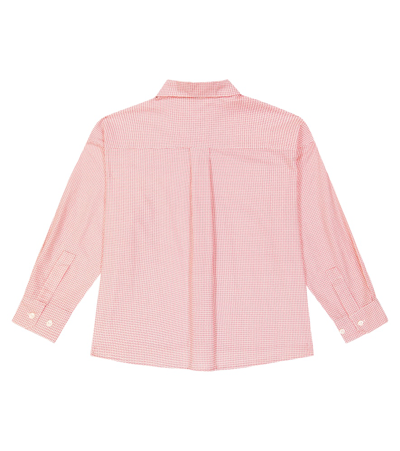 The Animals Observatory Wolf Printed Cotton Shirt In Pink