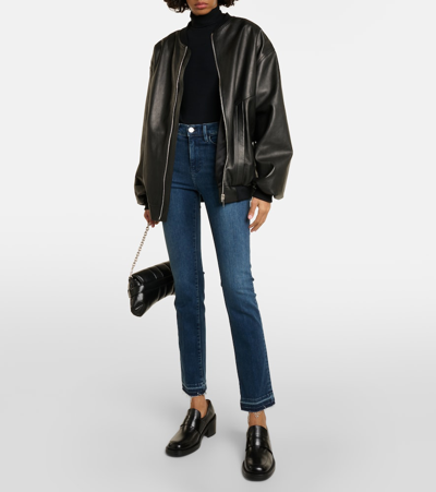 Frame Denim Le High Majesty Straight Long Jean In Blue