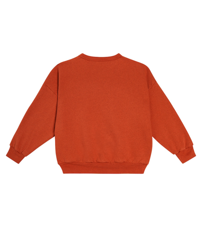 Shop The Animals Observatory Big Bear Printed Cotton Sweatshirt In Red