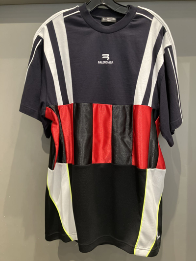 Pre-owned Balenciaga Tricot Football Jersey Shirt In Black | ModeSens