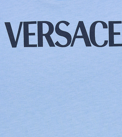 Shop Versace Baby Barocco Cotton Jersey T-shirt In Multicoloured