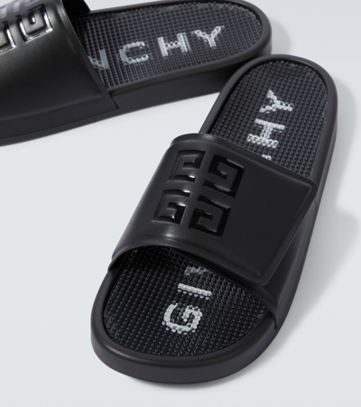 Givenchy Slide Scratch Flat Sandal In Black