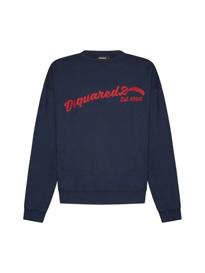 Shop Dsquared2 Sweaters In Blue Navy