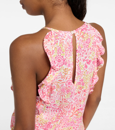 Poupette St Barth Alida Floral Top In White
