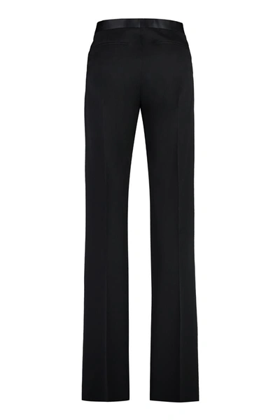 Shop Givenchy Tailored Wool Trousers In Black