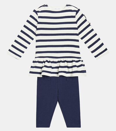 Polo Ralph Lauren Baby Set Aus Longsleeve Und Leggings In Blue