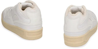 Shop Jil Sander Dragon Low-top Sneakers In White