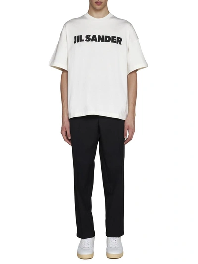 Shop Jil Sander T-shirts And Polos In Porcelain