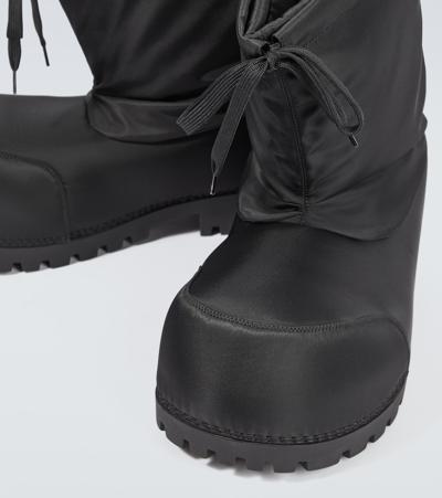 Balenciaga Logo Patch Alaska Ankle Boots In Black