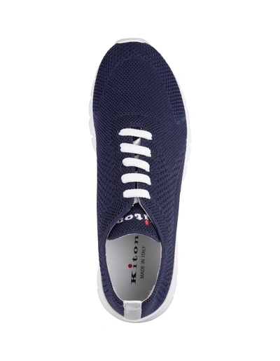 Shop Kiton ''fit'' Running Sneakers In Blue