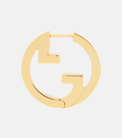 Shop Gucci Blondie Hoop Earrings In Gold