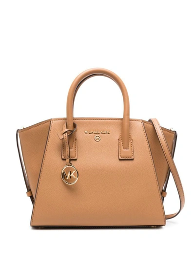 Shop Michael Kors Avril Small Bags In Brown