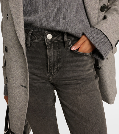 Frame Denim Le Crop Tinsley Mini Bootcut Jean In Black
