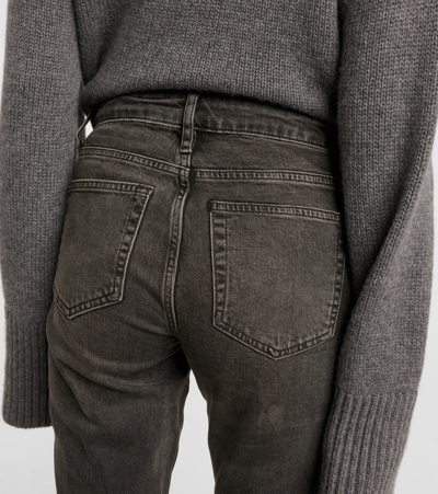 Frame Denim Le Crop Tinsley Mini Bootcut Jean In Black