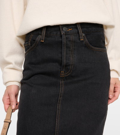 Wardrobe.nyc Denim Maxi Skirt In Black