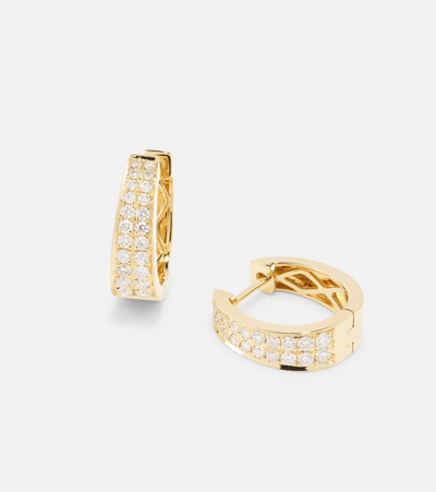 Anita Ko Meryl Small 18kt Gold Huggie Earrings With Diamonds In Gold