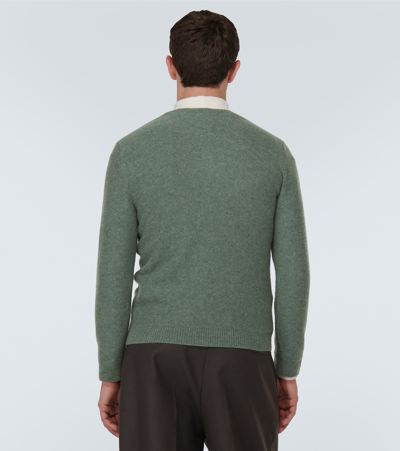 Shop Le Kasha Toucques Cashmere Sweater In Green