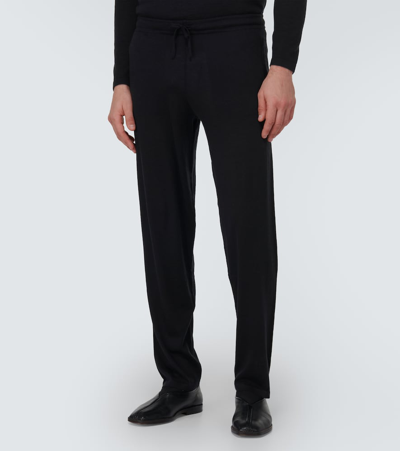 Shop Le Kasha Balil Cashmere Sweatpants In Black