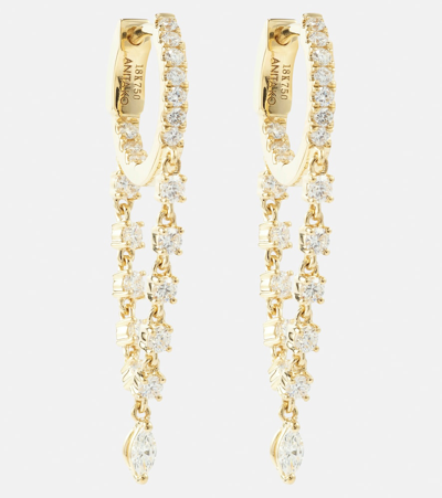 Shop Anita Ko Sienna 18kt Gold Hoop Earrings With Diamonds