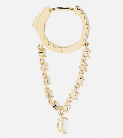 Anita Ko Sienna 18kt Gold Hoop Earrings With Diamonds In Gold