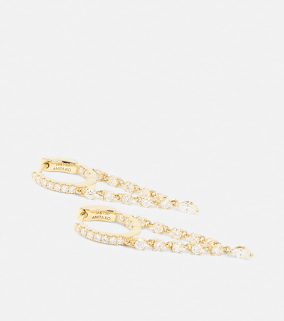 Shop Anita Ko Sienna 18kt Gold Hoop Earrings With Diamonds