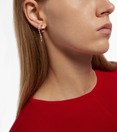 Anita Ko Sienna 18kt Gold Hoop Earrings With Diamonds In Gold