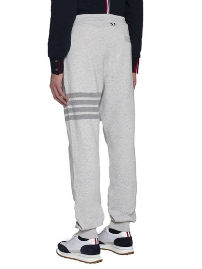 Shop Thom Browne Trousers In Lt Grey