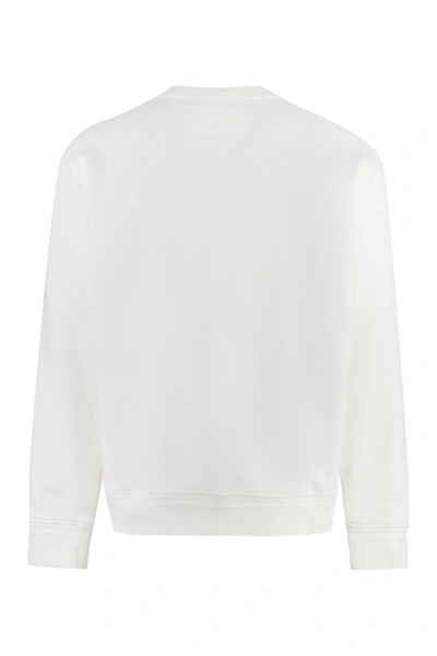 Shop Zegna Cotton Crew-neck Sweatshirt In White