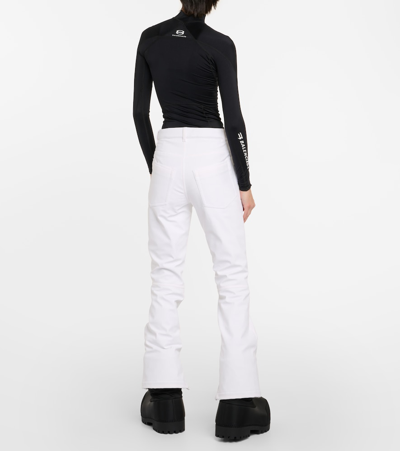 Balenciaga 3b Sports Icon Ski Pants In White