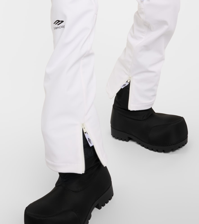 Balenciaga 3b Sports Icon Ski Pants In White
